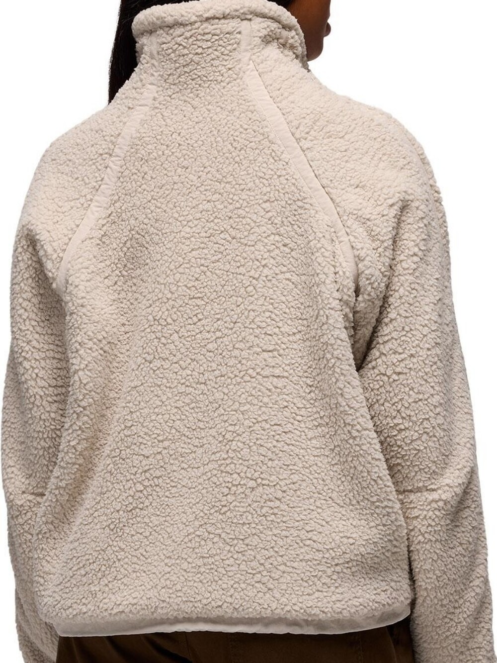 prAna Encinitas Fleece Jacket In Almond - Picture 7 of 8